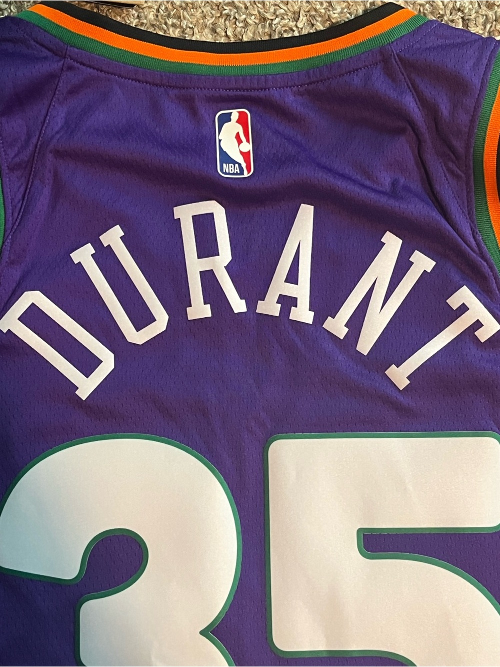 NBA Nike Phoenix Suns City Edition 2024-25 Kevin Durant Jersey Men’s Medium NWT - Picture 10 of 13